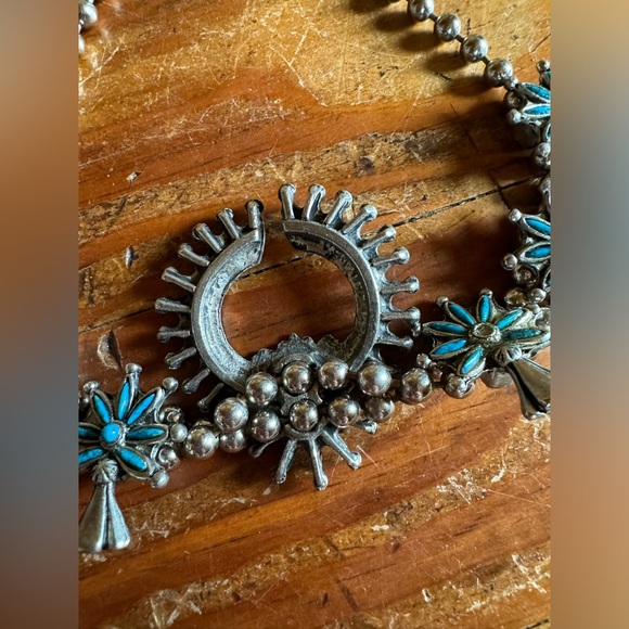 Vintage Faux squash blossom necklace - Picture 2 of 2